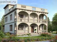 G-195-1K проект трехэтажного коттеджа из кирпича размером 11 на 11 