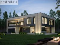 M-386-1K проект двухэтажного дома из кирпича с гаражом размером 24 на 15 