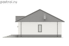 P-081-1P проект дома из пеноблока размером 9 на 13 - вид справа P-081-1P проект дома из пеноблока размером 9 на 13 - вид справа