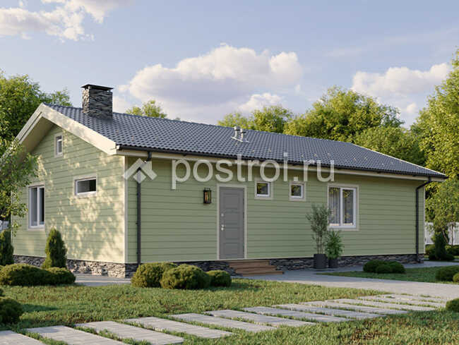 P-094-1P проект коттеджа из пеноблока размером 14 на 10