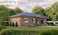 P-101-1P проект коттеджа из пенобетона размером 13 на 14