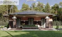 P-130-1P проект коттеджа из газобетона размером 13 на 18
