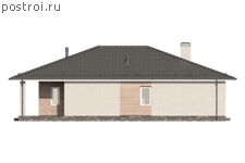 P-147-1P проект дома из газобетона размером 12 на 15 - вид слева P-147-1P проект дома из газобетона размером 12 на 15 - вид слева
