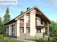 R-174-1K проект двухэтажного дома из кирпича размером 11 на 12 