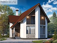 T-138-1P проект двухэтажного дома из газобетона размером 11 на 9 