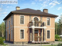 U-157-4K проект двухэтажного коттеджа из кирпича размером 11 на 11 