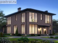 U-439-1M проект двухэтажного монолитного дома с цоколем размером 12 на 16 