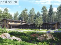 U-480-1P проект двухэтажного дома из газобетона размером 40 на 18 