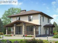 V-133-1P проект двухэтажного дома из газобетона размером 9 на 10