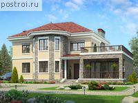 V-219-1K проект двухэтажного дома из кирпича размером 16 на 12 