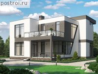 V-268-1K проект двухэтажного дома из кирпича размером 15 на 14 