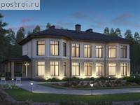 V-283-1K проект двухэтажного дома из кирпича размером 19 на 10 